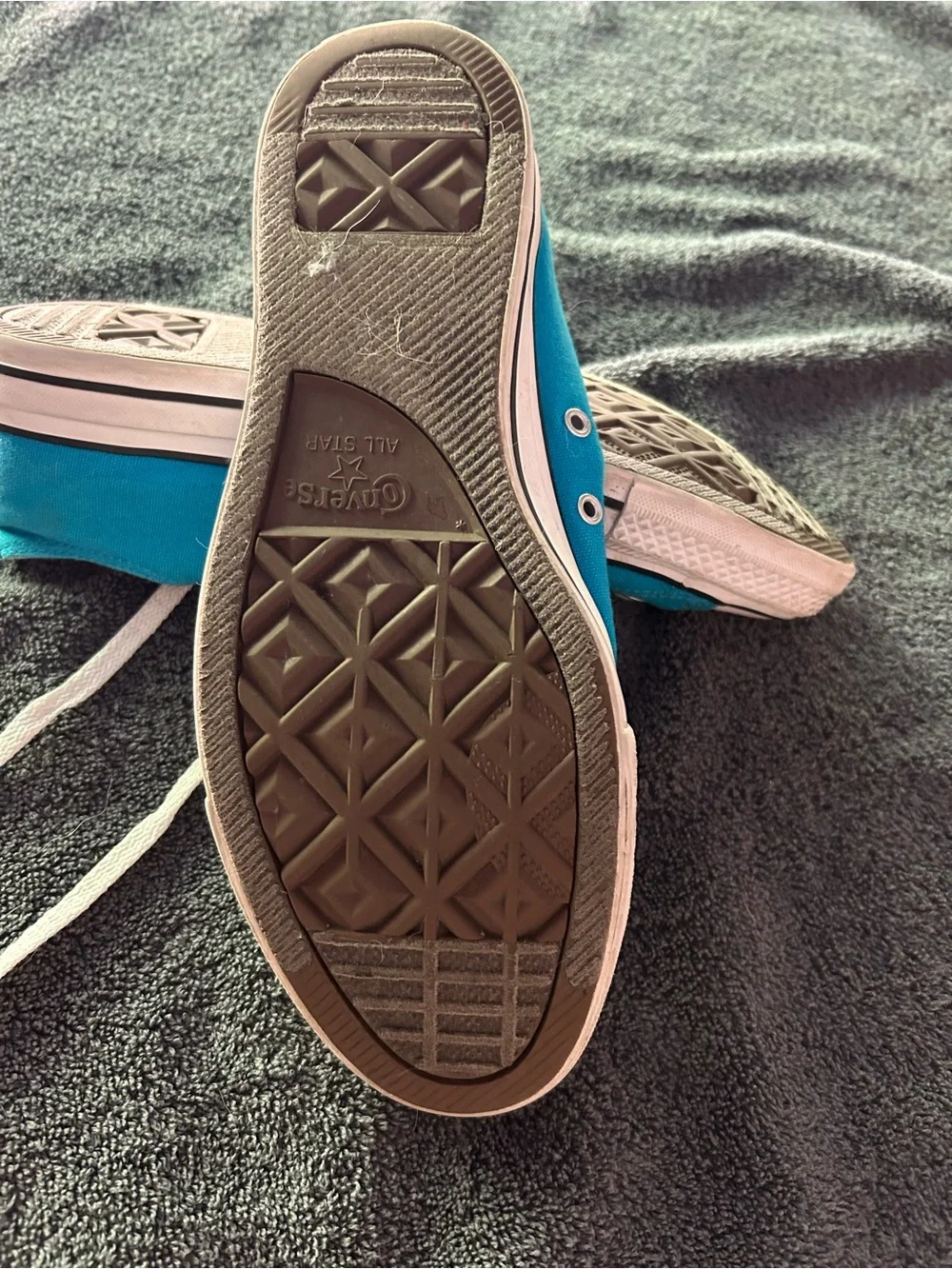 Converse Turquoise Blue Low Top Canvas Sneakers - Picture 4 of 4